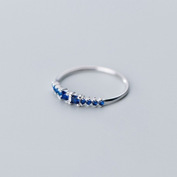 Anillo de mujer D1607 azul oscuro 7