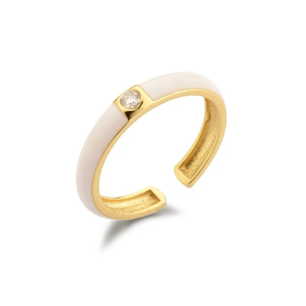 Anillo de mujer D1638 blanco 2