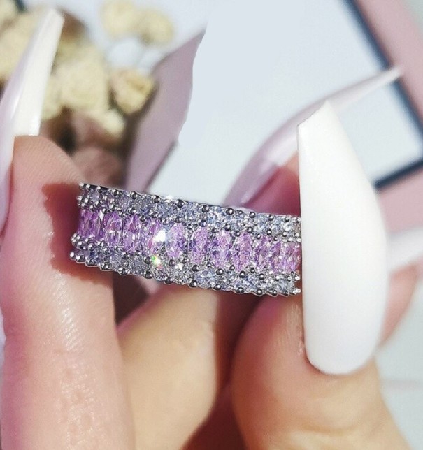 Anillo de mujer D1735 rosa 5