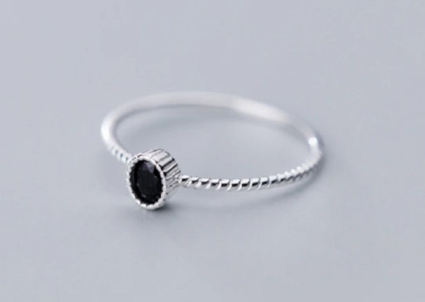 Anillo de mujer D1895 negro 8