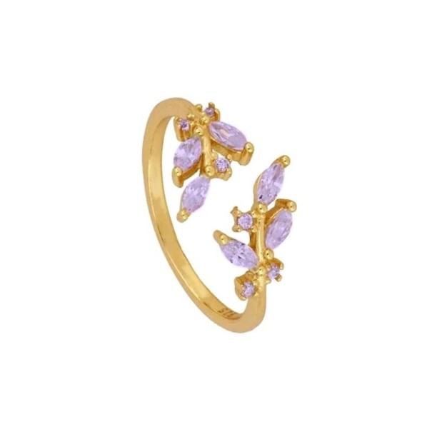 Anillo de mujer D2218 morado claro