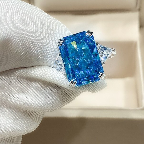 Anillo de mujer D2231 azul 6