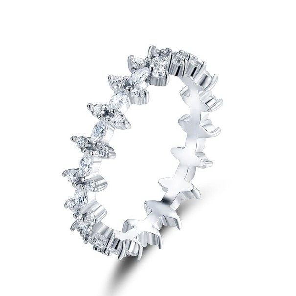 Anillo de mujer D2239 plateado 9