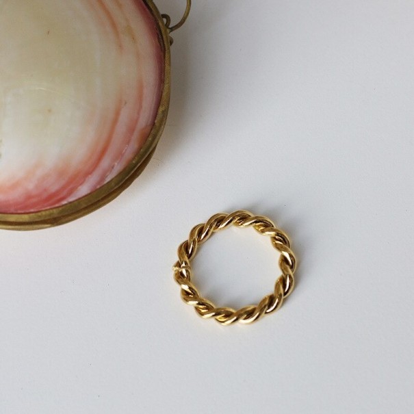 Anillo de mujer D2300 dorado 8