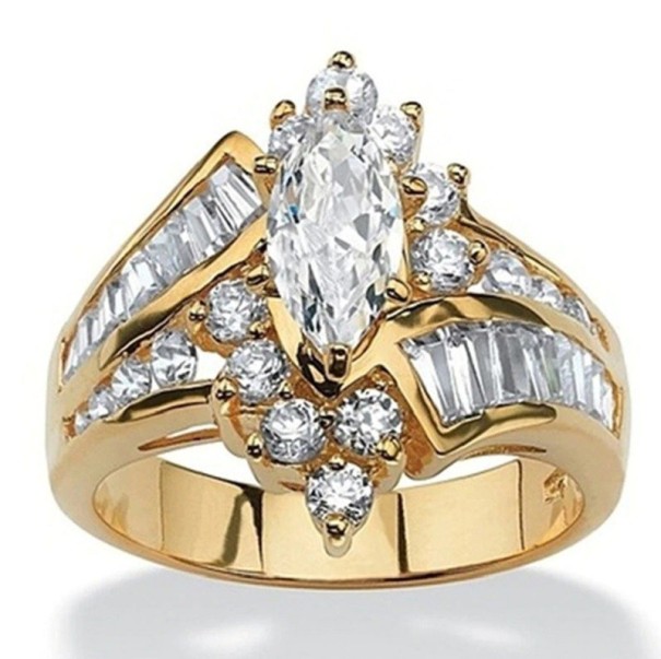 Anillo de mujer D2464 dorado 12