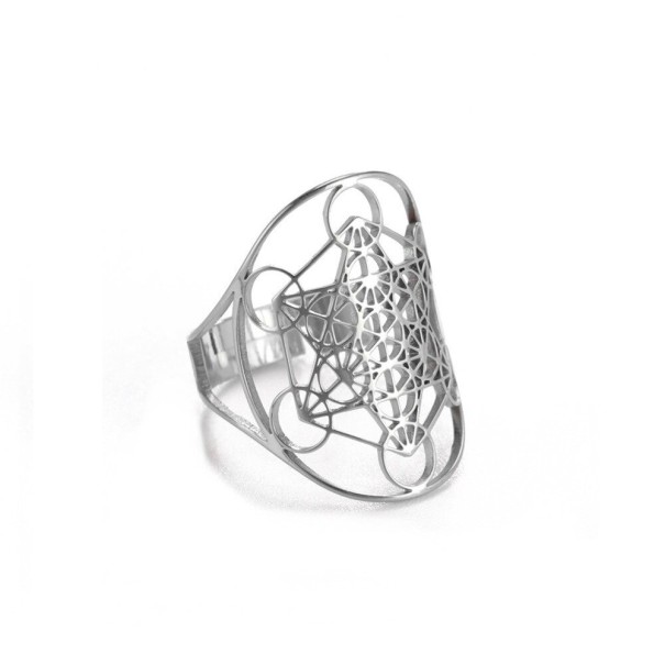 Anillo de mujer D2574 plateado