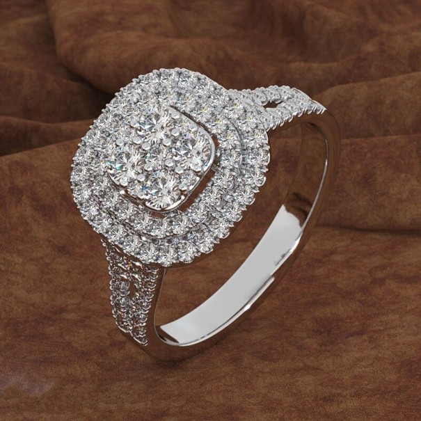 Anillo de mujer D2634 plateado 7