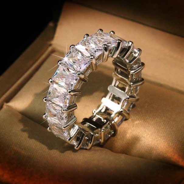 Anillo de mujer D2645 plateado 9