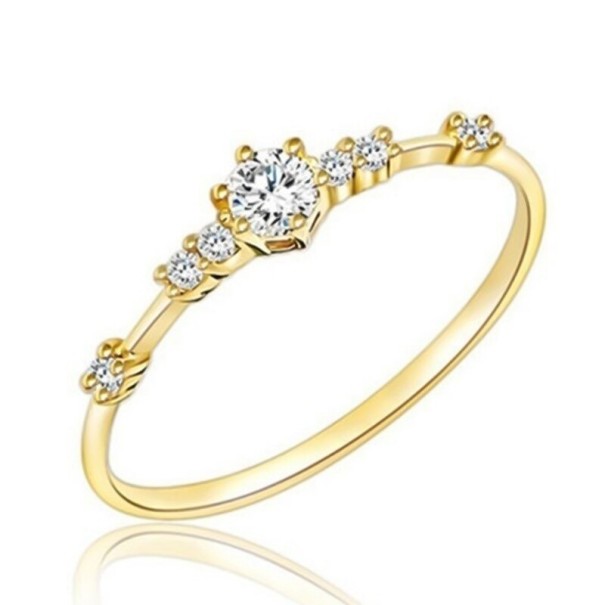 Anillo de mujer D2674 dorado 4
