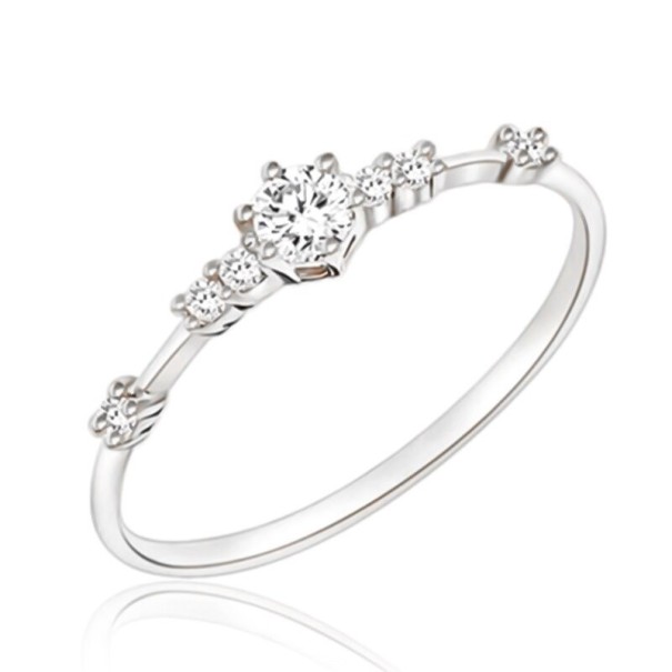 Anillo de mujer D2674 plateado 7