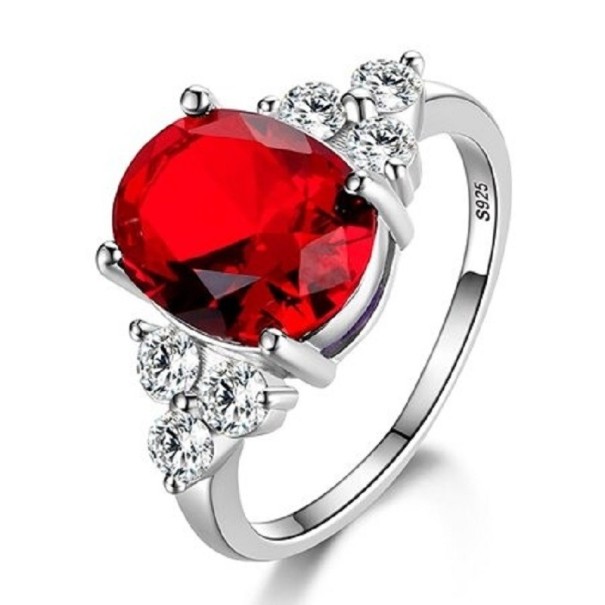 Anillo de mujer D2694 rojo 9