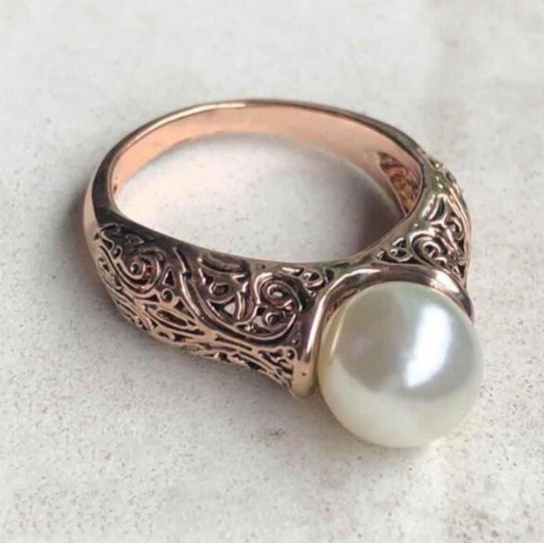Anillo de mujer D2766 rosa viejo 10