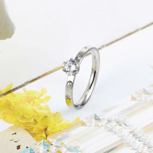 Anillo de mujer D2799 plateado 9