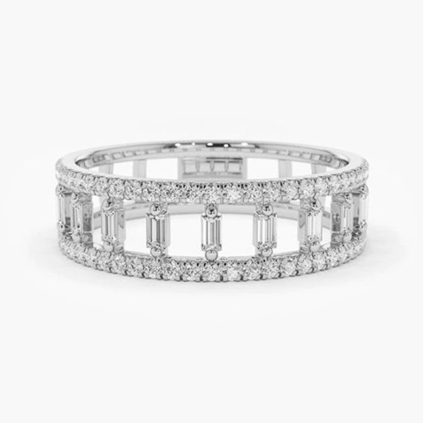 Anillo de mujer D2933 plateado 8