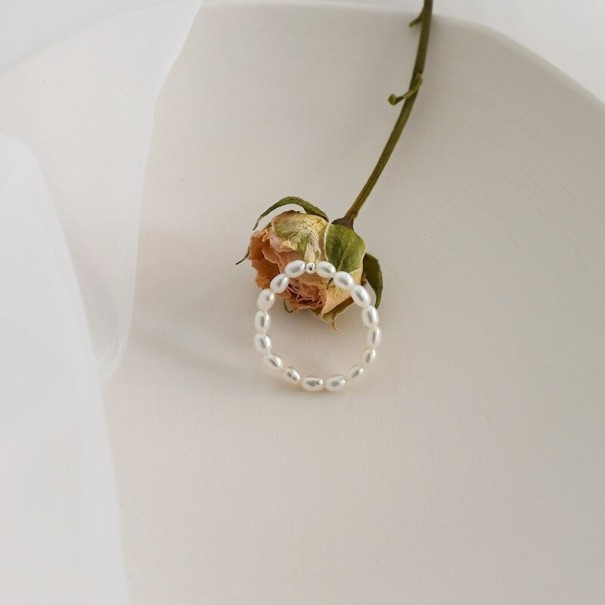 Anillo de perla para mujer D1087 5 2