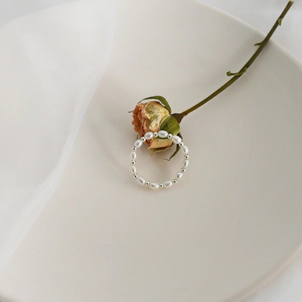 Anillo de perla para mujer D1087 9 1