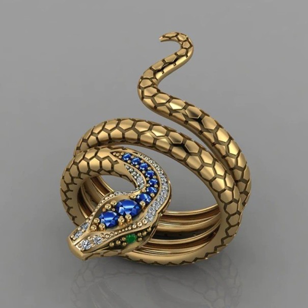 Anillo de serpiente para mujer D2431 7