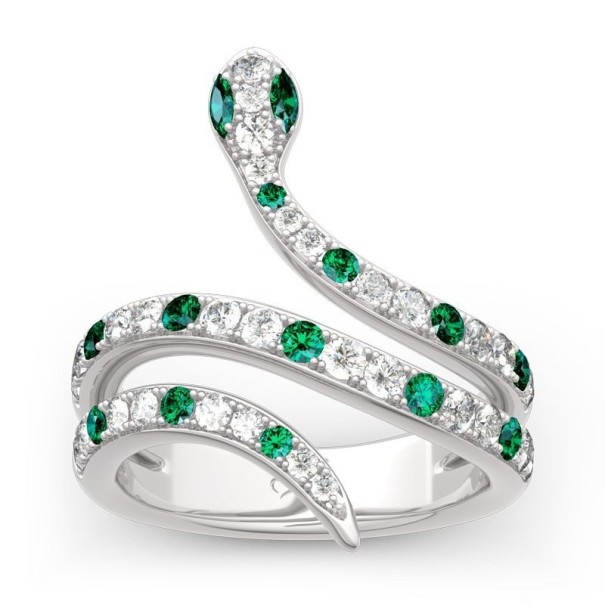 Anillo de serpiente para mujer D2713 10