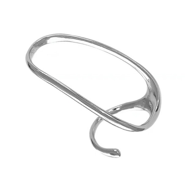 Anillo Moderno Tamaño Universal Ajustable Diseño Abstracto Geométrico Irregular Estilo Minimalista Accesorio de Moda Elegante 1