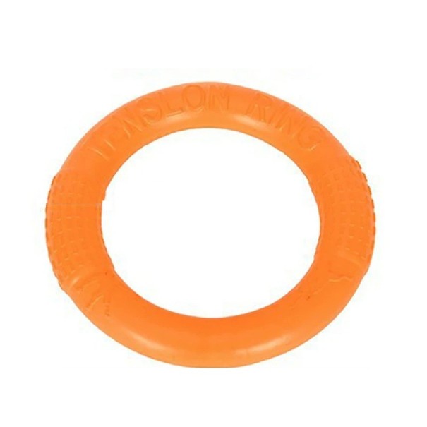 Anillo volador de goma resistente para perros 17,5 cm Juguete para lanzar, recuperar, entrenar y juegos acuáticos para perros pequeños, medianos y grandes naranja Anillo volador de goma resistente para perros 17,5 cm Juguete para lanzar, recuperar, entrenar y juegos acuáticos para perros pequeños, medianos y grandes naranja