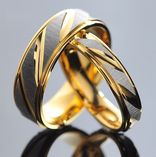 Anillos de boda para parejas J1609 dorado 11 masculino