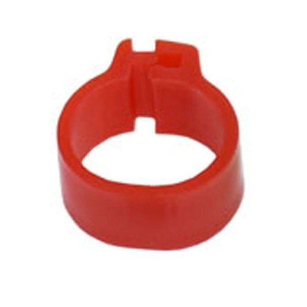 Anillos de colores para pájaros 100 uds. rojo