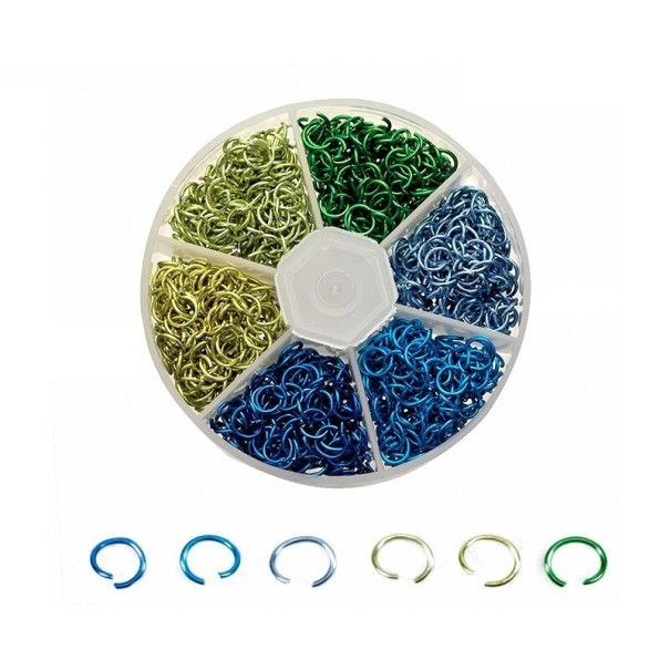 Anillos de conexión pintados 1080 uds. 1
