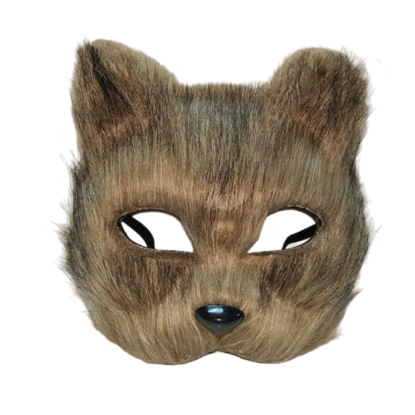 Animal Fur Mask brown