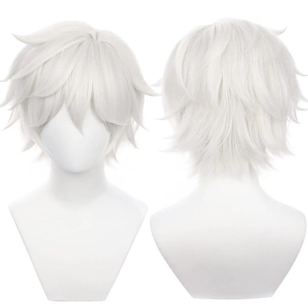 Anime paruka cosplay kostým Gabimaru Hell’s Paradise syntetické provedení stylizovaný účes pro cosplay a tematické akce 1