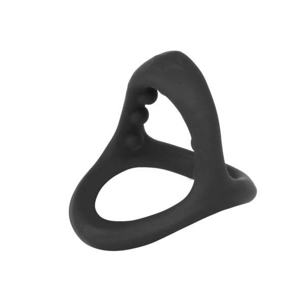 Anneaux de constriction en silicone pour le pénis et les testicules en matériau flexible avec picots de massage soutien à l'érection entretien facile 1