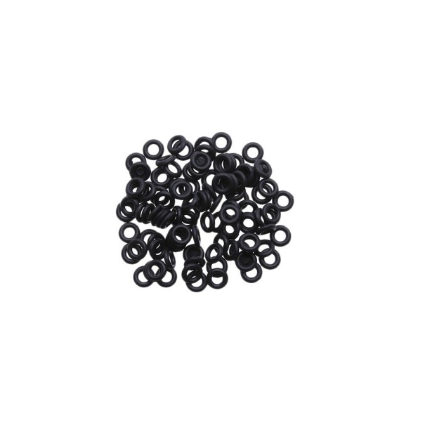 Anneaux en caoutchouc pour fléchettes 100 pcs noir