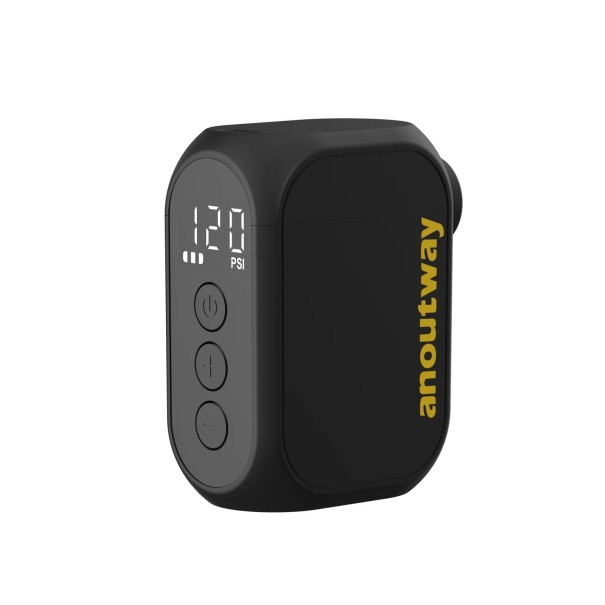 Anoutway AT1 Pro Pompă electrică mini, umflator wireless cu afișaj, 120 PSI, încărcare rapidă, 25 de minute, compresor portabil pentru bicicletă 1