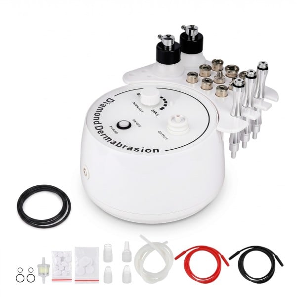 Ansigtspeelingapparat 3i1 med vakuumabsorption og spray 220–240 V EU, diamantmikrodermabrasion, hvid, til hjemmepleje 1