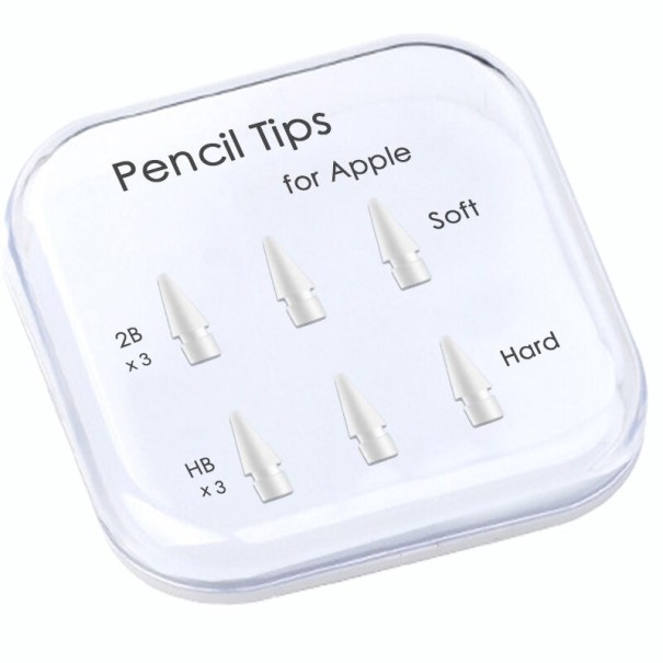 Ανταλλακτικές μύτες για Apple Pencil 6 τεμάχια 1