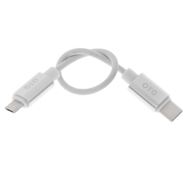 Αντάπτορας OTG USB-C αρσενικό σε Micro USB αρσενικό με καλώδιο 18 εκ. Για σύνδεση συσκευών με θύρες USB-C και Micro USB Μεταφορά δεδομένων 480 Mbps 1
