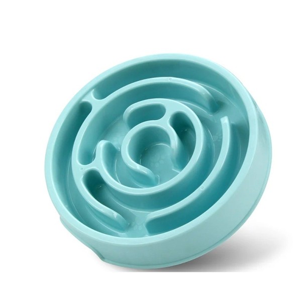 Anti-Gulping Bowl for Dogs and Cats Ø19.5 cm Round Bowl with Protrusions Slows Down Feeding Promotes Healthy Digestion Non-Slip Bowl Plastic Bowl 1