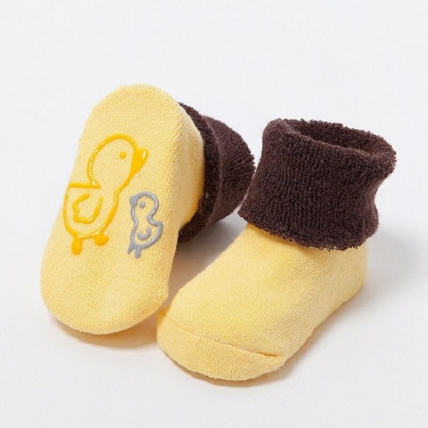 Anti-Rutsch-Socken für Kinder A1496 gelb 0-3 Monate