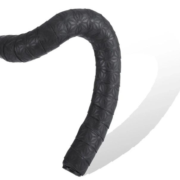 Anti-slip Handlebar Tape for Road Bikes, Shock Absorption, with End Caps, for Cycling and Racing Bikes black