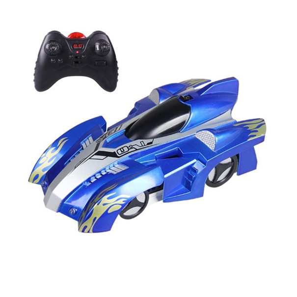 Anti-zwaartekracht speelgoedauto blauw