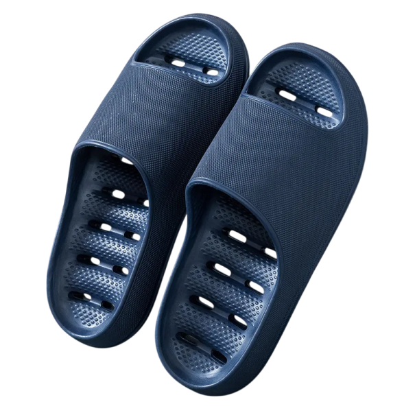Antislip herenpantoffels met waterafvoergaten Lichtgewicht badschoenen Snel drogende pantoffels Ademende pantoffels Comfortabele pasvorm blauw 42-43