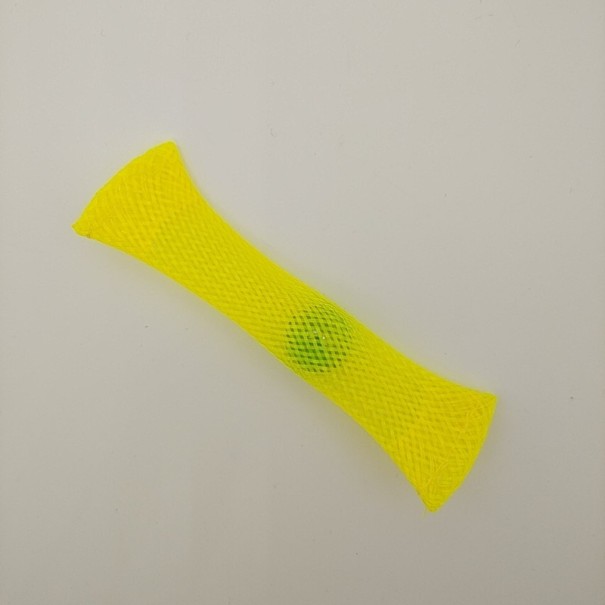 Antistresová hračka gulička v sieťke žltá