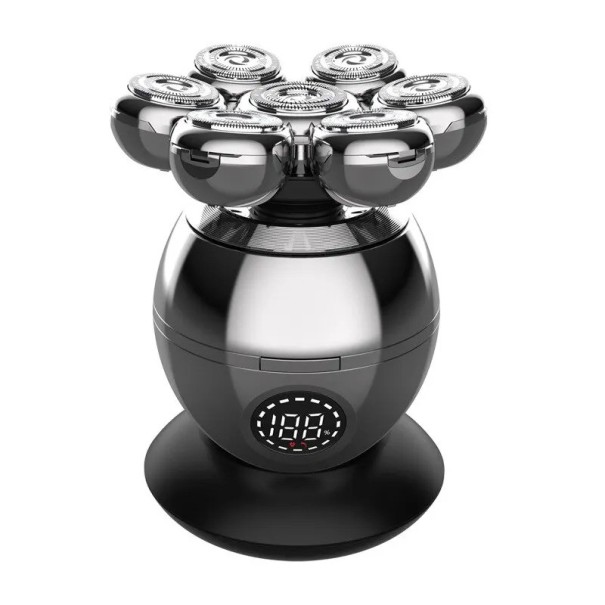 Aparador de Barba Elétrico Aparador de Barba à Prova de Água com Ecrã LED Aparador de Cabelo Sem Fios 1