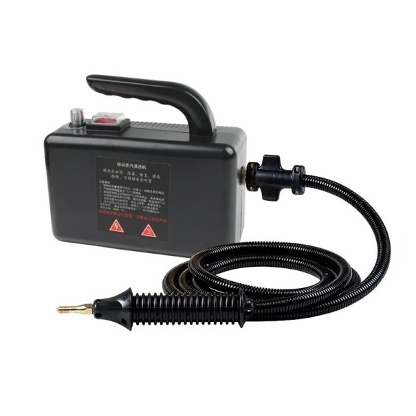 Aparat de curatat cu abur 220 V Aparat de curatat manual cu abur pentru masina, bucatarie, baie 20 x 12 x 9 cm negru