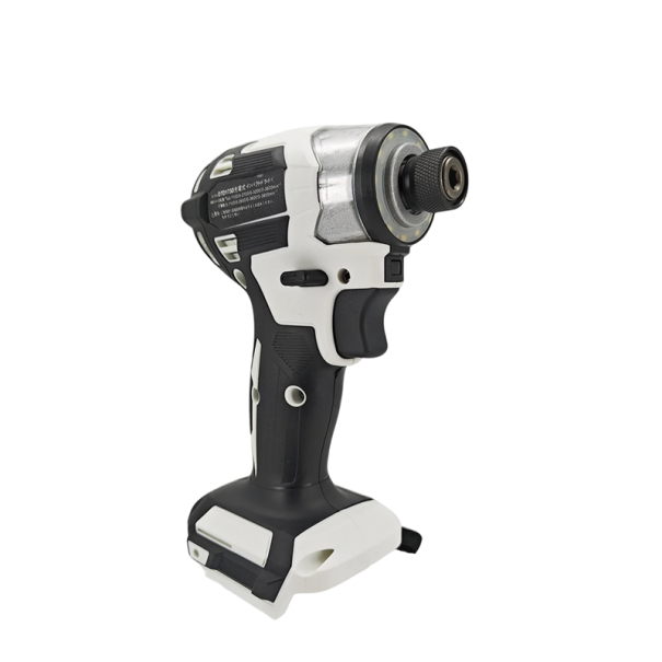 Aparat de găurit cu impact cu acumulator Makita 18V, 180 N.m, 3600 rot/min, motor fără perii, corp compact 115x63 mm, fără baterie și încărcător alb