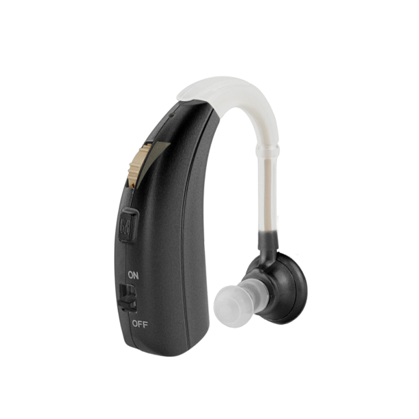 Aparatură auditivă digitală Britzgo Amplificator portabil de sunet Aparatură auditivă fără fir pentru persoanele în vârstă cu probleme de auz până la pierderea severă a auzului negru