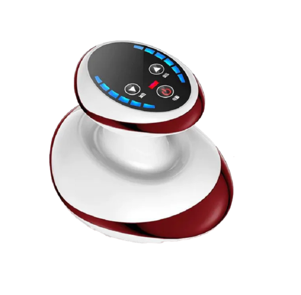 Aparelho de massagem para remoção de celulite 6 programas de massagem, display digital borgonha