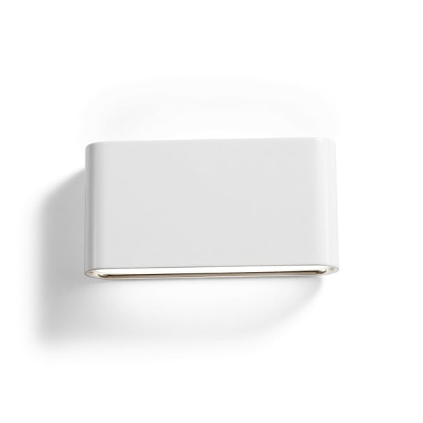 Aplica LED 12 W Cu Dublă Cap Ținând Sus și Jos Grad de Protecție IP65 Dimensiuni 17,3 x 9 cm Corp din Aluminiu Alb Natural 4000 K Pentru Fațadă alb
