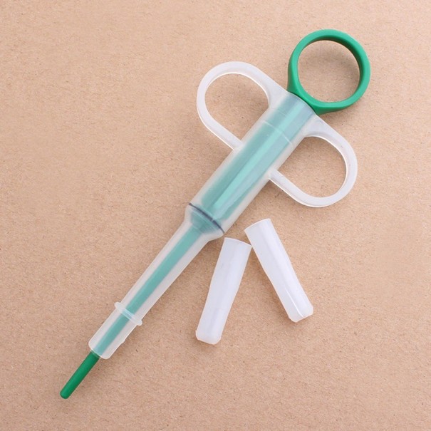 Aplicador de comprimidos para pequenos animais Ferramenta para a administração de cápsulas e medicamentos líquidos Dispensador plástico com êmbolo 1