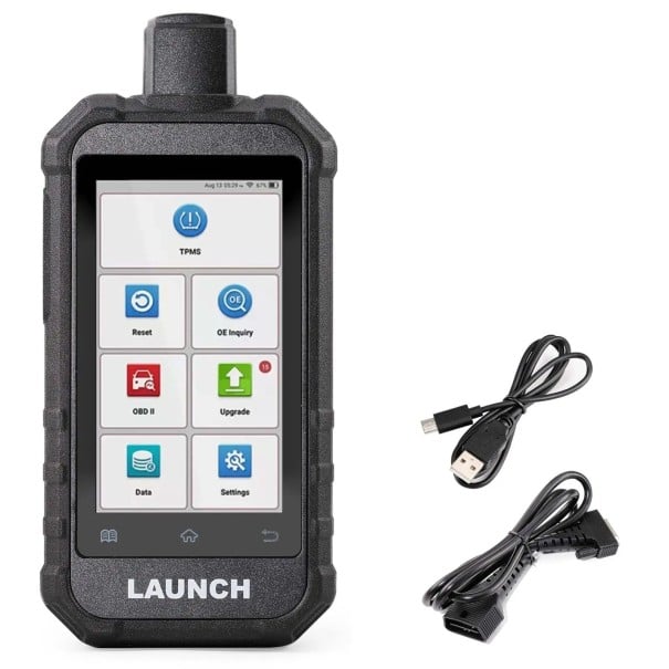 Appareil de diagnostic pour la surveillance de la pression des pneus avec mise à jour sans fil de l'activation des capteurs 315 / 433 MHz et 2,4 GHz 1
