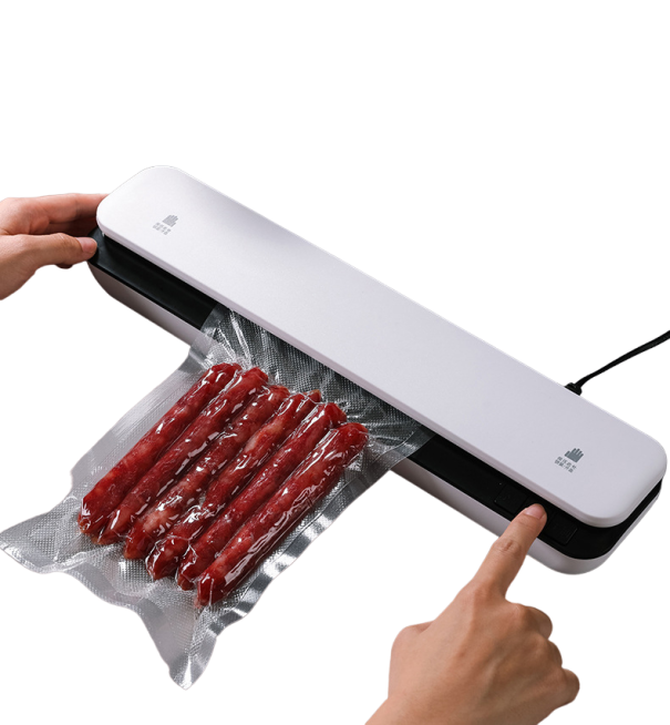 Appareil de mise sous vide électrique pour l'emballage des aliments secs et humides Soudure sous vide avec prise EU 220 V Scellage sous vide Système de mise sous vide avec 10 sachets pour l'emballage des aliments 1